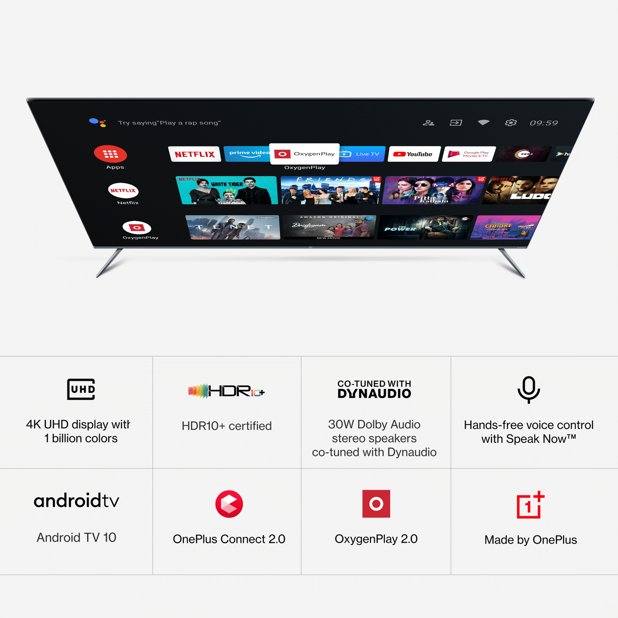 Buy Oneplus U Series Cm Inch K Ultra Hd Led Android Tv With